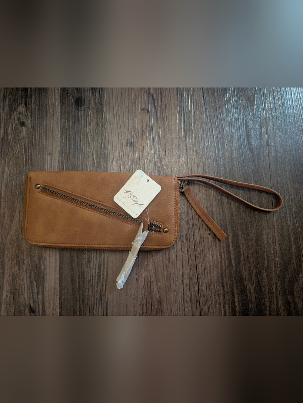 Free People Vegan Leather Wallet Wristlet